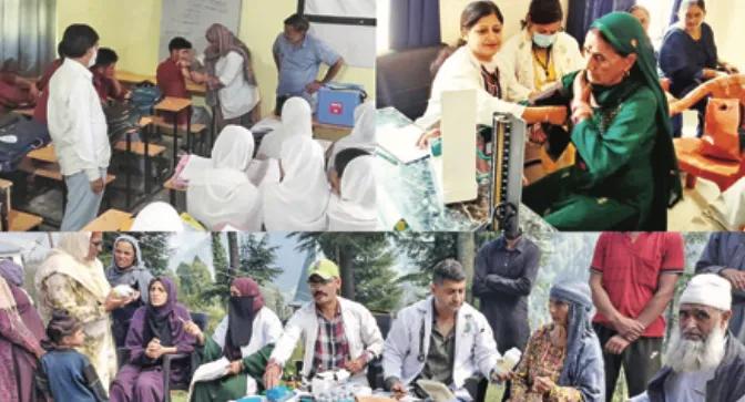 Health department organises health screening, awareness camps in Doda