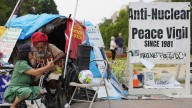 A decades-long peace vigil outside the White House is dismantled after Trump's order