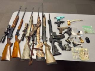 Several guns and dangerous drugs confiscated after three large drug busts in rural Colbert County