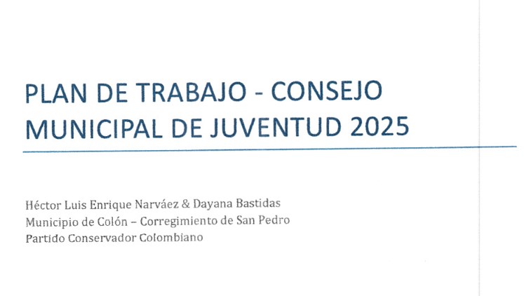 Partido Conservador Colombiano enfocado en valores y juventud rural para Colón y San Pedro