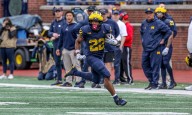 Michigan RB Justice Haynes Has No Rival in Big 10 Conference and It’s Scary Michigan RB Justice Haynes is tearing up the Big Ten with no real competition. His dominance has left other contenders in th