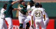 Kurtz, Butler power A's past Red Sox 5-4, end Chapman's hitless streak of 50 batters