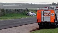 Se produjo un grave accidente en la Ruta 11 en la zona del Aeroclub de Diamante