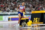 McLaughlin-Levrone romps in the rain to an American 4x400 victory at worlds