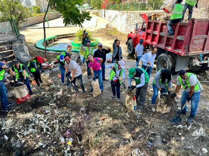 GOBIERNO ESTATAL RECOLECTA MÁS DE 12 TONELADAS DE RESIDUOS DEL RÍO ESPAÑITA