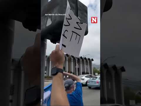 Jimmy Kimmel Supporters Rally For Free Speech Outside Disney Studios