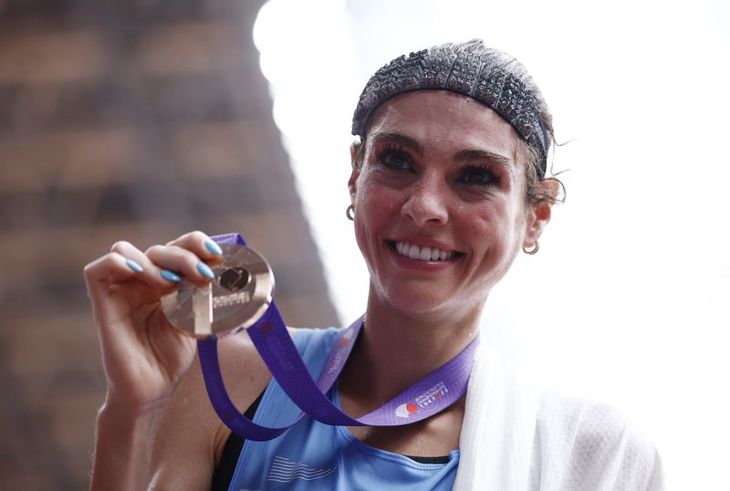 Athletics-Stunned Paternain secures Uruguay’s first world championship medal
