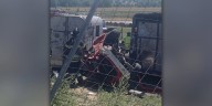 2 injured after car loses control, crashes between horse trailers in Arapahoe County, deputies say