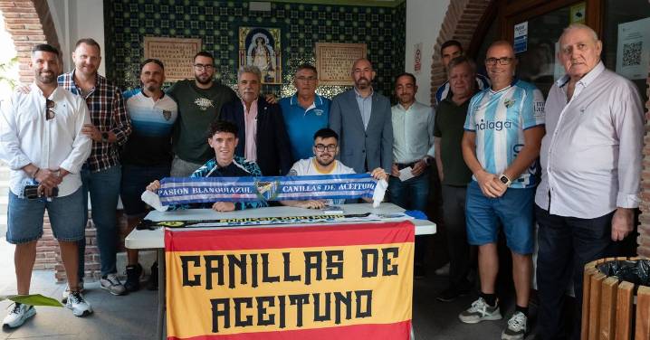 Nace la Peña Malaguista de Canillas de Aceituno con Aaron Ochoa de padrino