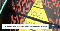Colorful benches installed at Spokane bus stops to improve public transit experience