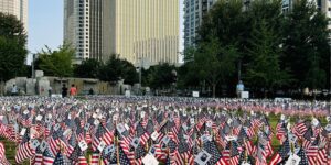 Charlotte Marks 24 Years Since 9/11 With Flags of Remembrance at Romare Bearden Park