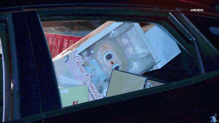 Stolen car packed with Labubu figures crashes in downtown Los Angeles