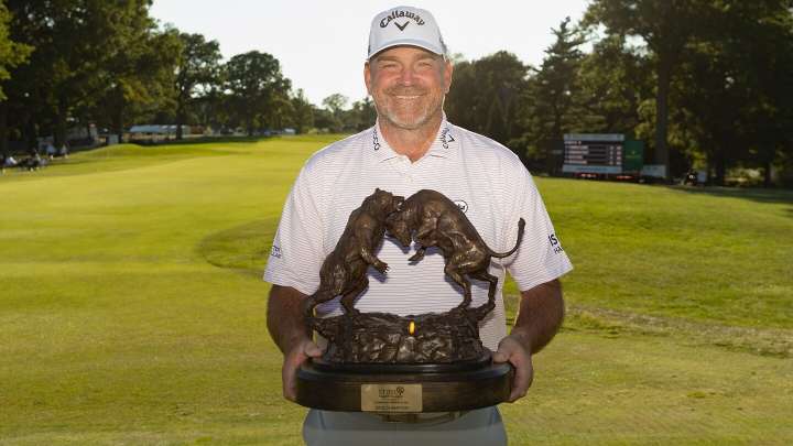 Thomas Bjorn wins first individual PGA Tour Champions title with 35