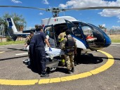 Trasladan en helicóptero a paciente grave de Calvillo a HH