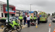 Imprudencia dejó motociclista herido en Tunja
