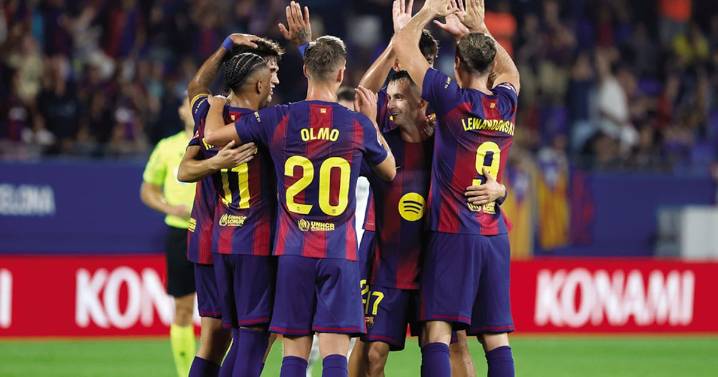 Barcelona golea, pero sigue en el subliderato de liga