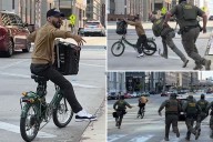 Chicago biker provokes border patrol agents, claiming he's not a 'US citizen' before wild chase
