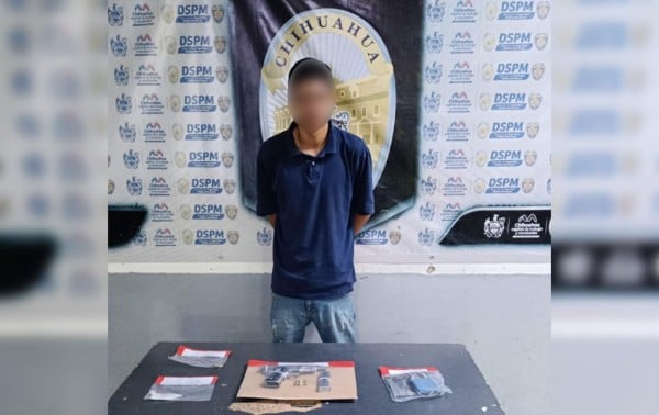 Detienen a hombre armado y en posesión de supuesto “cristal”