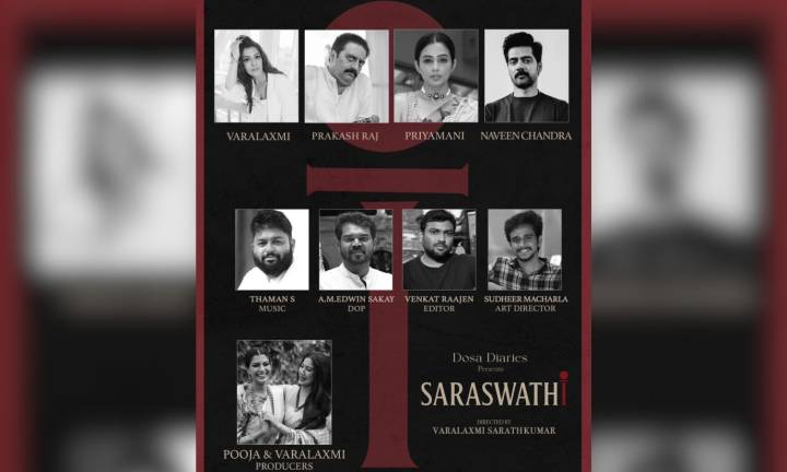 Actor Varalaxmi Sarathkumar to don director’s hat; film titled 'Saraswathi'