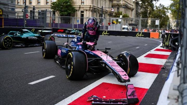 La dura sanción que recibió Albon tras chocar a Colapinto en el Gran Premio de Azerbaiyán