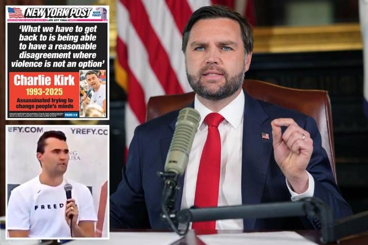 JD Vance declares there is 'no unity' with people who celebrate Charlie Kirk's assassination