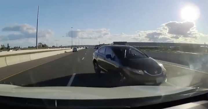 Milton wrong-way driver charged after close call