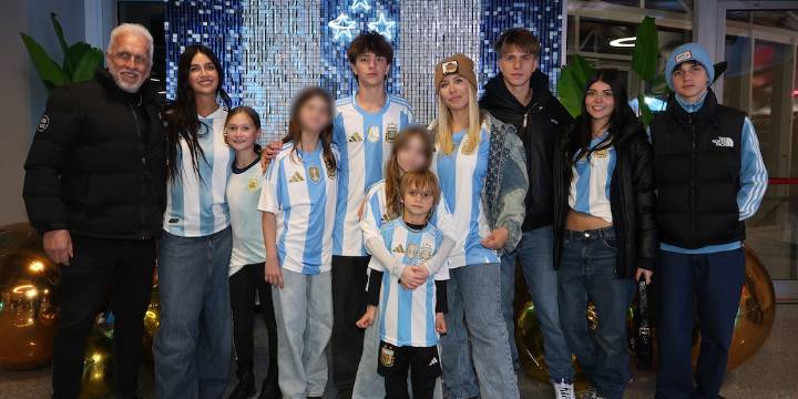 Noche de emociones y reencuentros: las postales de la familia Nara en la despedida de Lionel Messi del Monumental