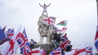 Thousands march in London in support of far-right activist Tommy Robinson