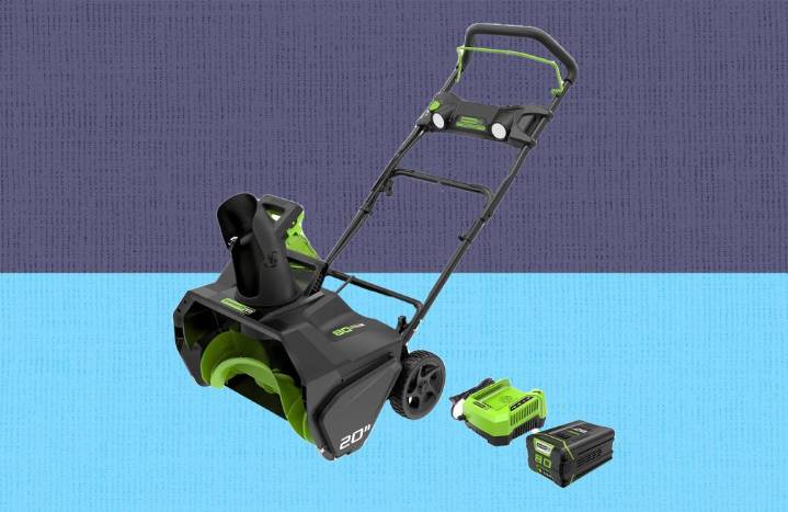 Greenworks 80V 20-inch Brushless Cordless Snow Blower is $200 off