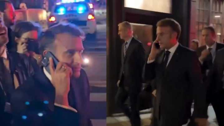 Macron llama a Trump tras quedar varado en calles de Nueva York