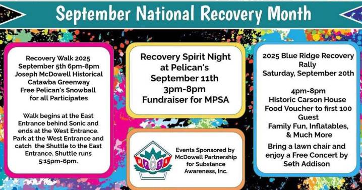 Blue Ridge Recovery Rally set for Saturday at Carson House