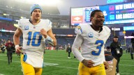 Chargers’ Justin Herbert, Derwin James get lofty NBA comps from Jim Harbaugh