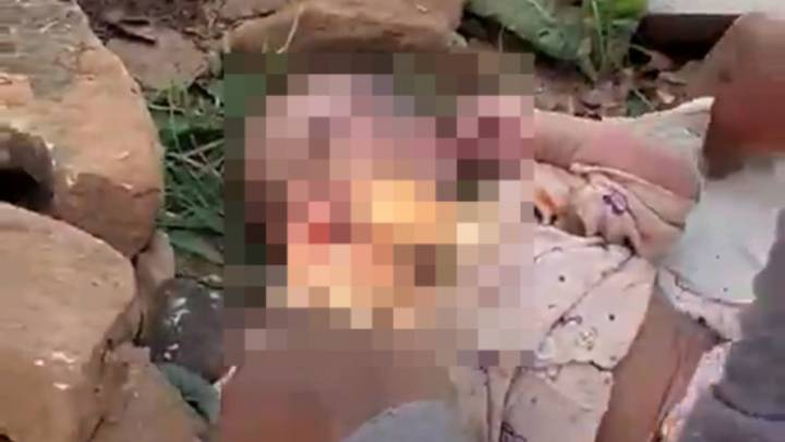 Days-old baby found abandoned with rock stuffed in his mouth and lips GLUED shut ‘to stop his cries being heard’