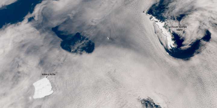 World’s largest iceberg breaks apart over South Atlantic
