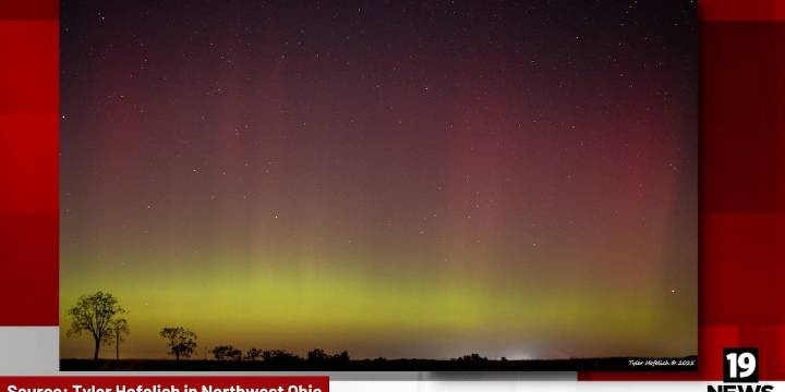 LOOK: Northern lights shine in Ohio skies