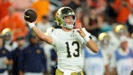 Is Notre Dame's CJ Carr related to Lloyd Carr?