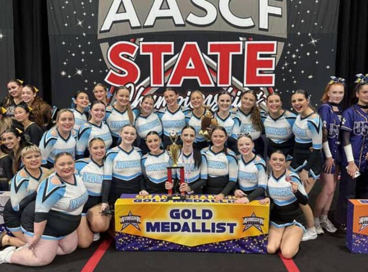 Uni cheer squad wins gold at state championships