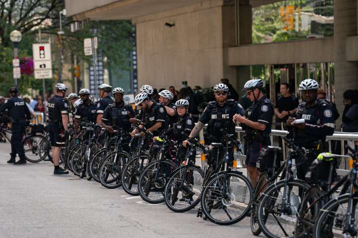 Tensions flare inside and outside TIFF theatre showing Oct. 7 documentary