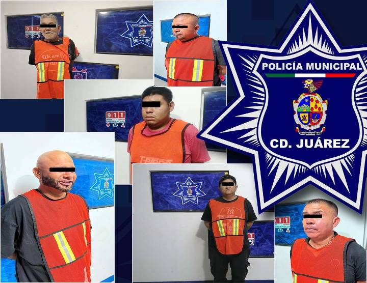Arrestan a seis por violencia familiar