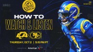 Los Angeles Rams vs. San Francisco 49ers: How to watch, listen to and live stream Thursday Night Football in Week 5