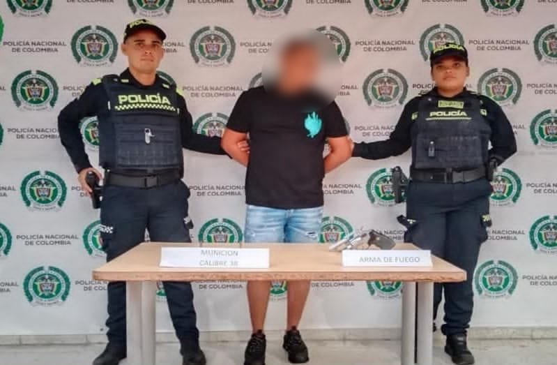 Capturado alias “Ronald” por el delito de fabricación, tráfico o porte de armas