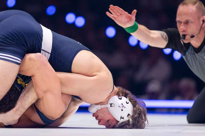 Penn State’s Levi Haines earns silver, Trent Hidlay claims gold at wrestling World Championships
