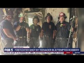 Firefighter shot by teenager in attempted robbery