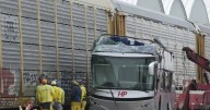 Ten killed, 61 hurt after Mexican train hits bus