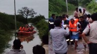 8 stuck in Bhima river water rescued, villages flooded and families stranded
