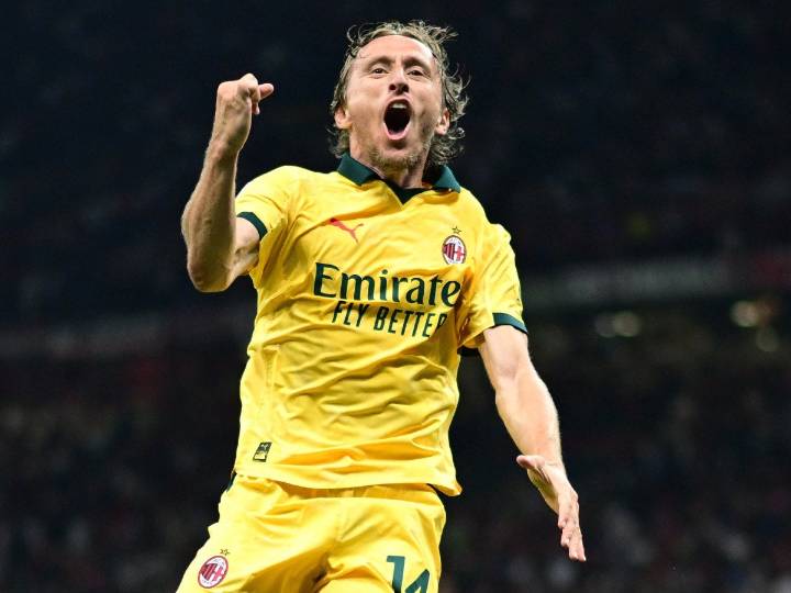 VIDEO: Luka Modric se estrena como goleador en el Milan