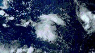 Trayectoria de la tormenta tropical Humberto en el Atlántico