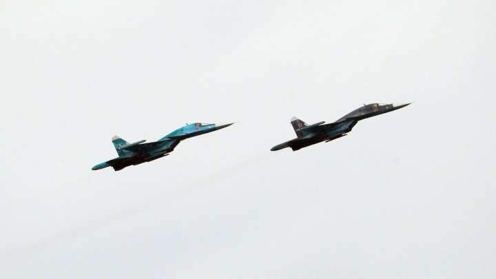 US scramble fighter jets to intercept Russian nuclear bombers off Alaska as EU tells Vlad they will shoot down jets