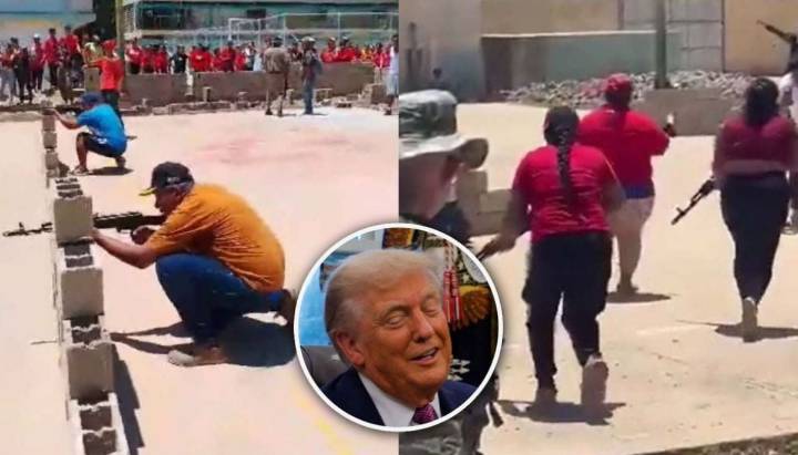 “Una seria amenaza”: la burla de Trump a preparación de milicias civiles en Venezuela