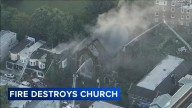 2-alarm fire destroys vacant church building in West Philadelphia